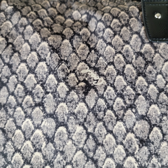 COACH Taylor Python Snake Print Large Tote Bag with Snap In Pouch - Picture 11 of 16